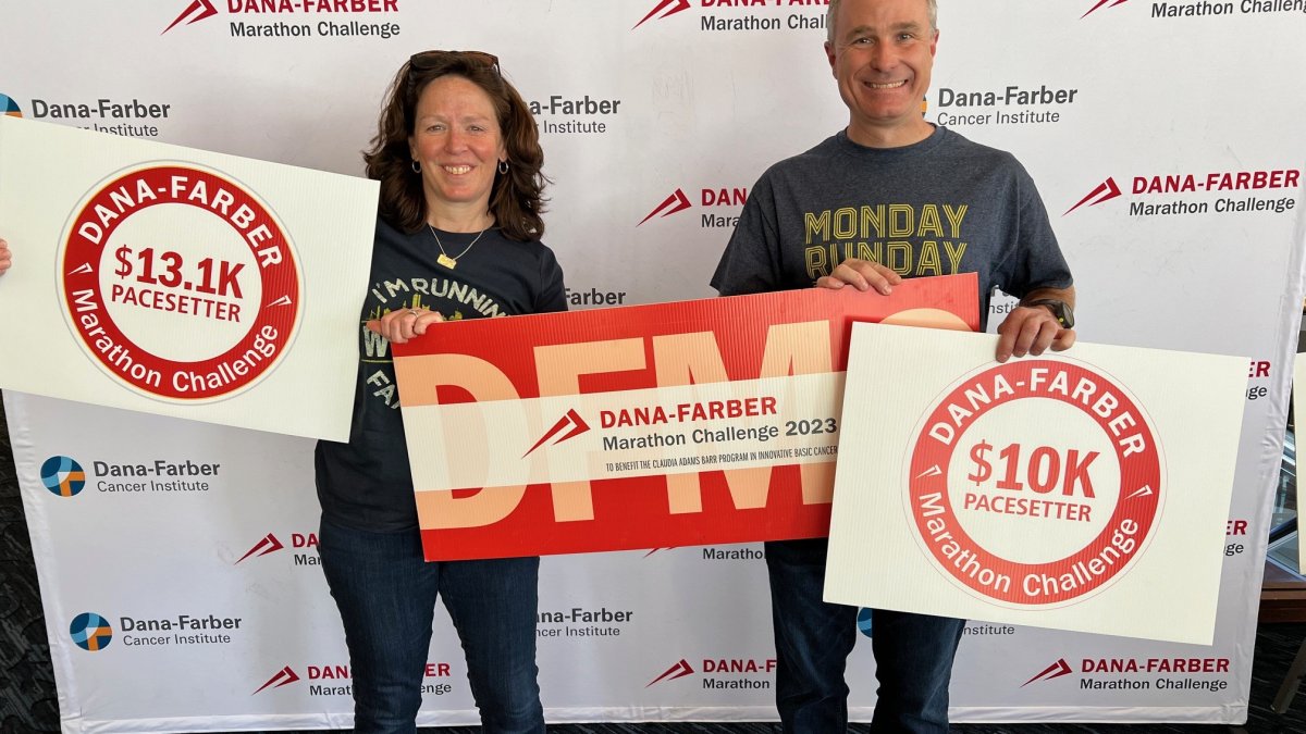 West Hartford couple raising money for the Dana Farber Cancer Institute running in Boston Marathon