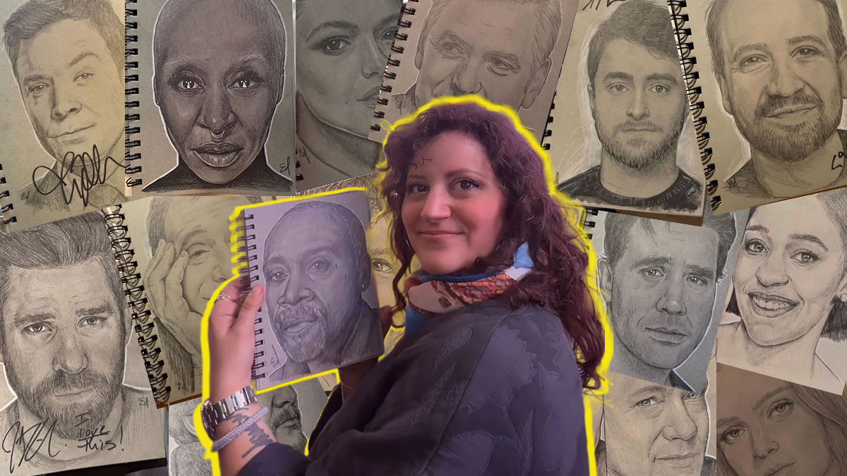 This artist sketches celebrities and records their reactions. Their responses have gon...