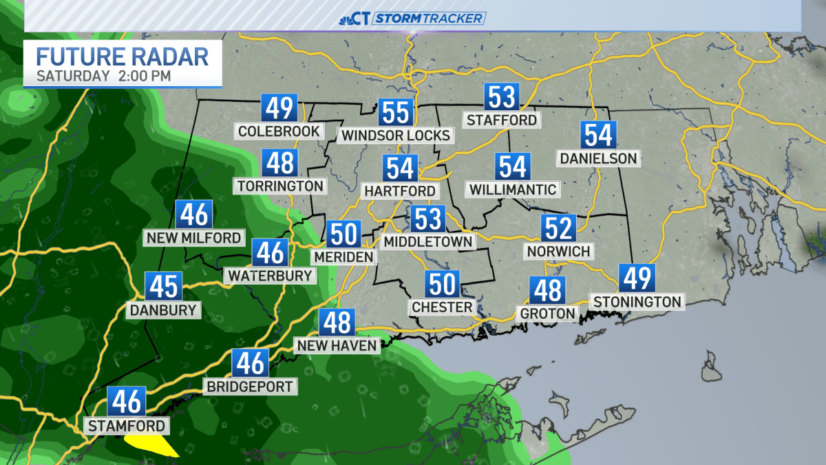 Rain showers slowly spread east today and tonight – NBC Connecticut