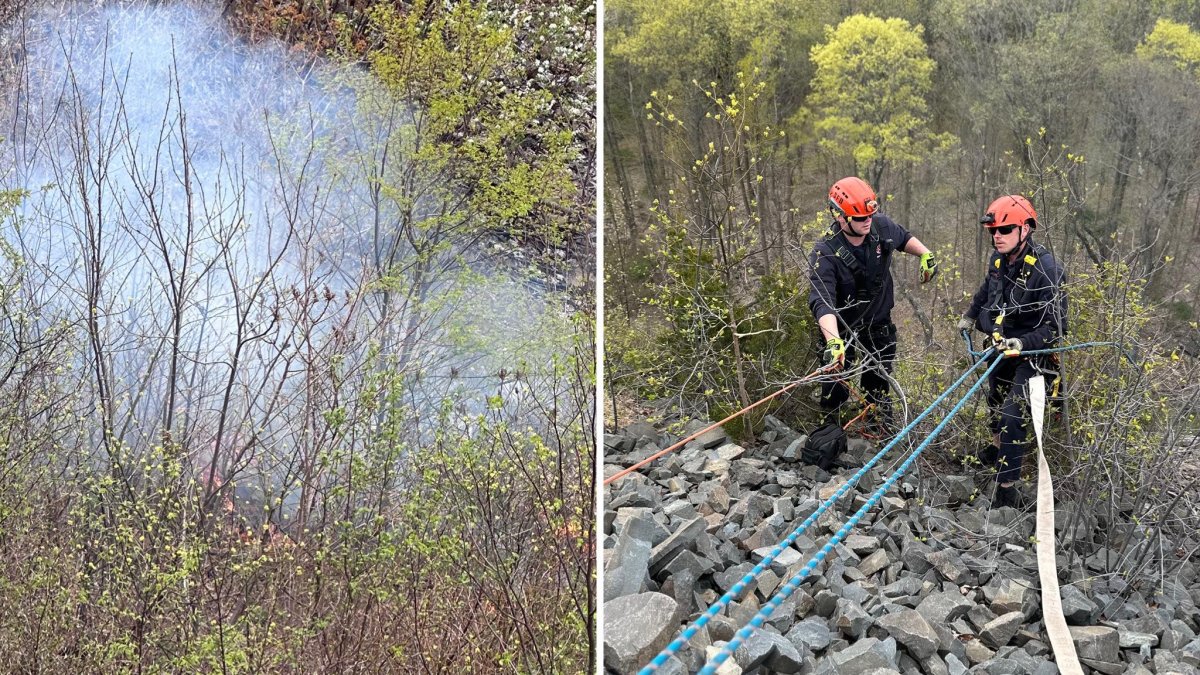 Firefighters battle brush fire on Ragged Mountain in Southington – NBC ...