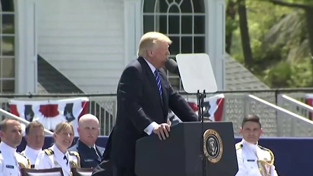President Trump to give commencement address at U.S. Coast Guard Academy Wednesday