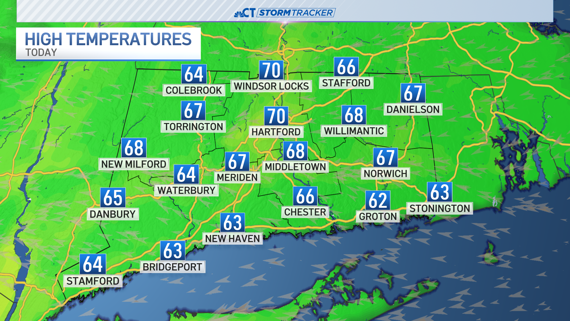 Seasonable Friday before weekend rain returns