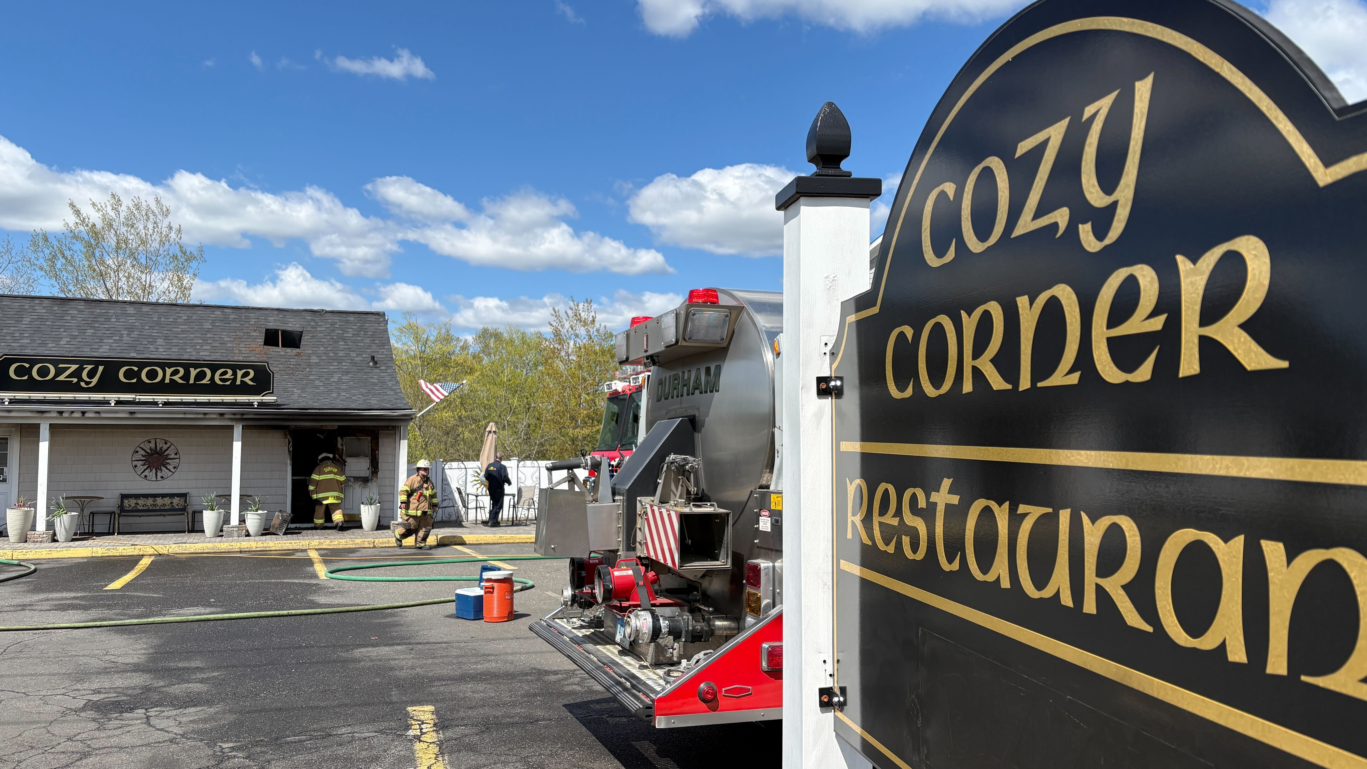 Fire at Cozy Corner Restaurant closes Route 17 in Durham