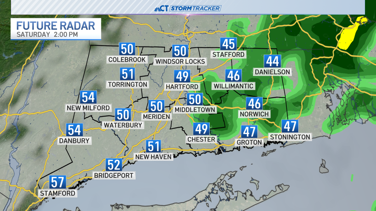 Windy and chilly through Saturday with a few rain showers