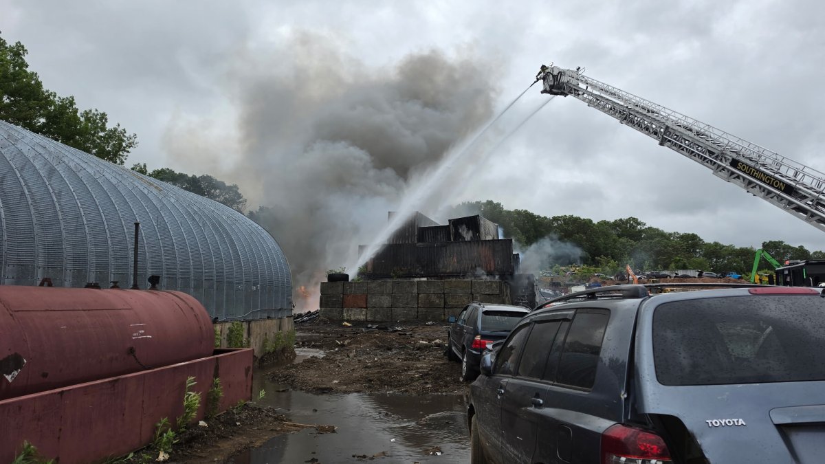Fire breaks out at Southington auto parts business