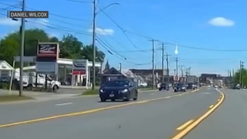 Dashcam from Rome, New York, shows the meteor that triggered a sonic boom heard in Massachusetts on May 30, 2026.