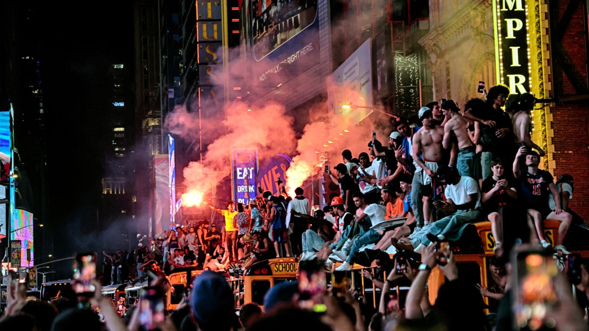 Mayhem mars euphoria as New York City celebrates the Knicks' first championship in 53 years