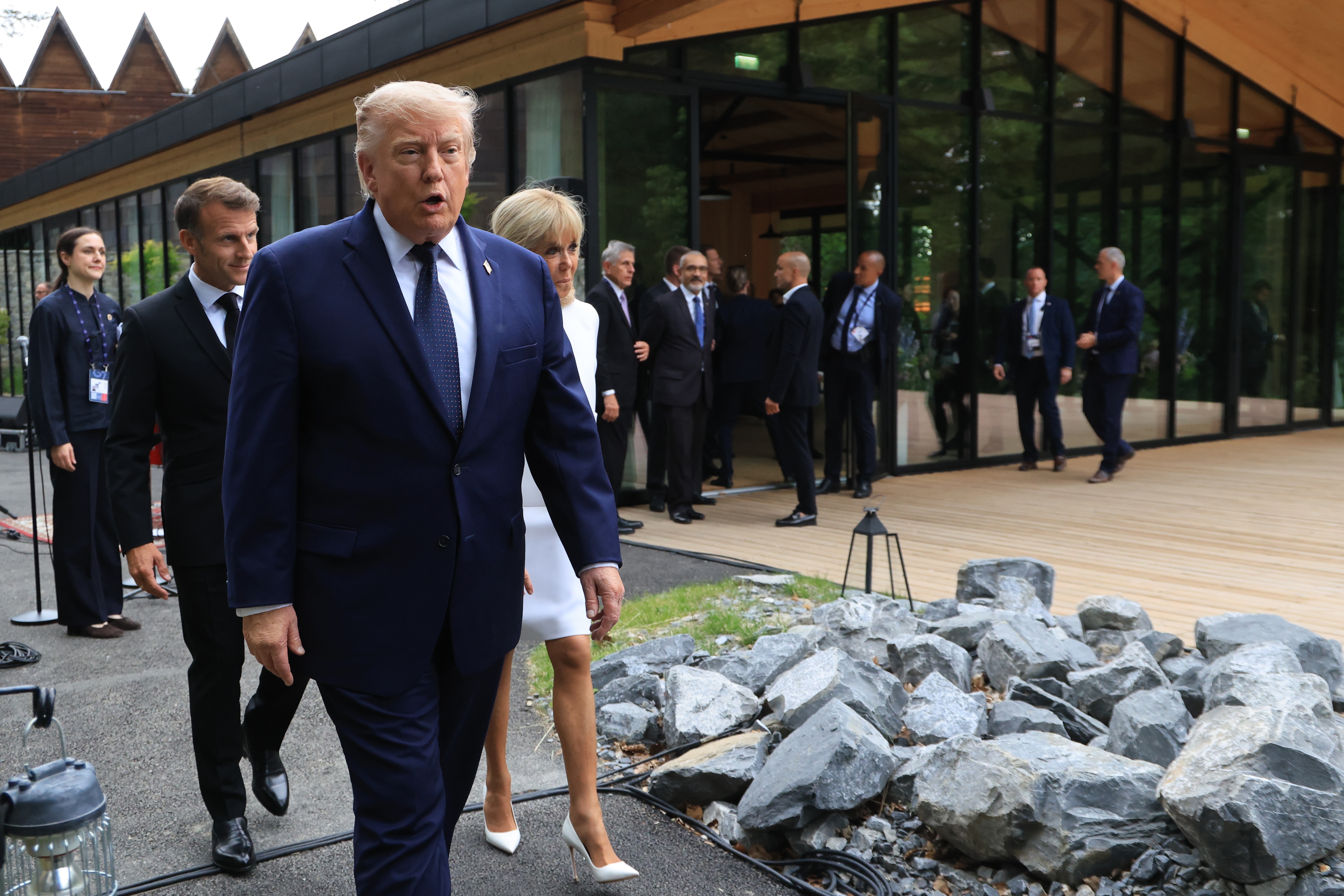 Trump to wrap G7 summit facing skepticism at home and jitters overseas over his plan to end Iran war