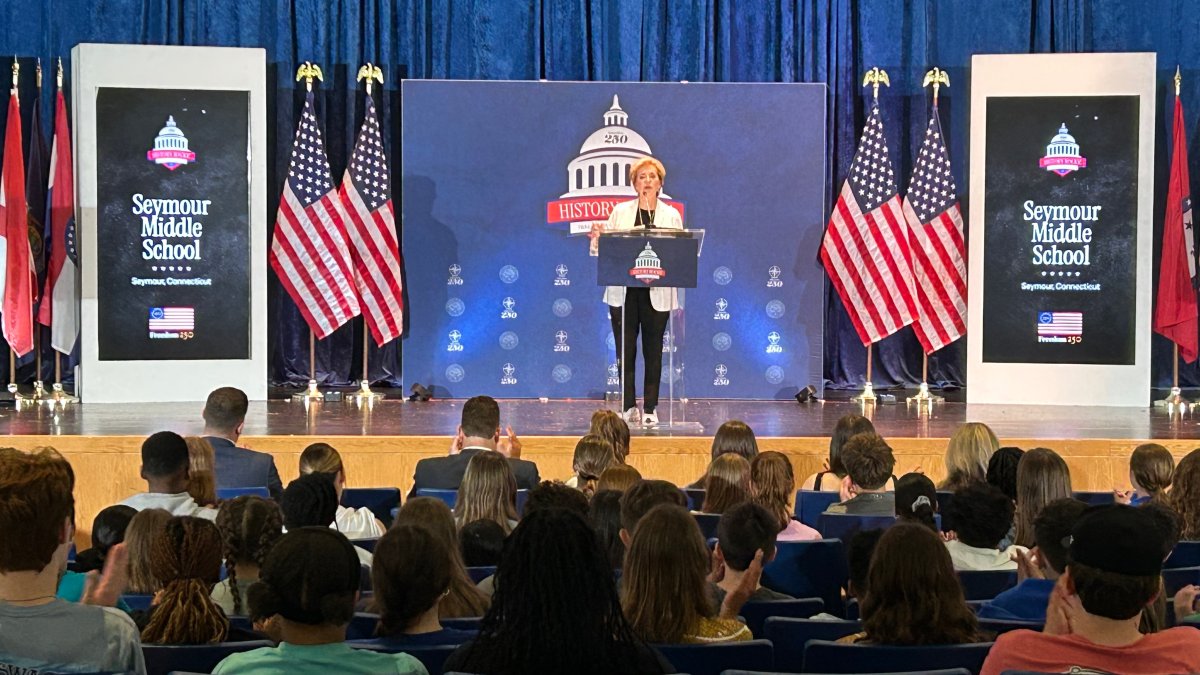 McMahon pushes back on criticism as education tour stops in Connecticut