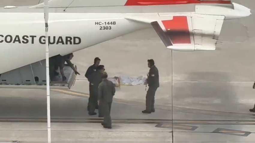 U.S. Coast Guard in Miami medically evacuated a person from a resort in the Bahamas after reportedly being injured in a dog attack Tuesday.