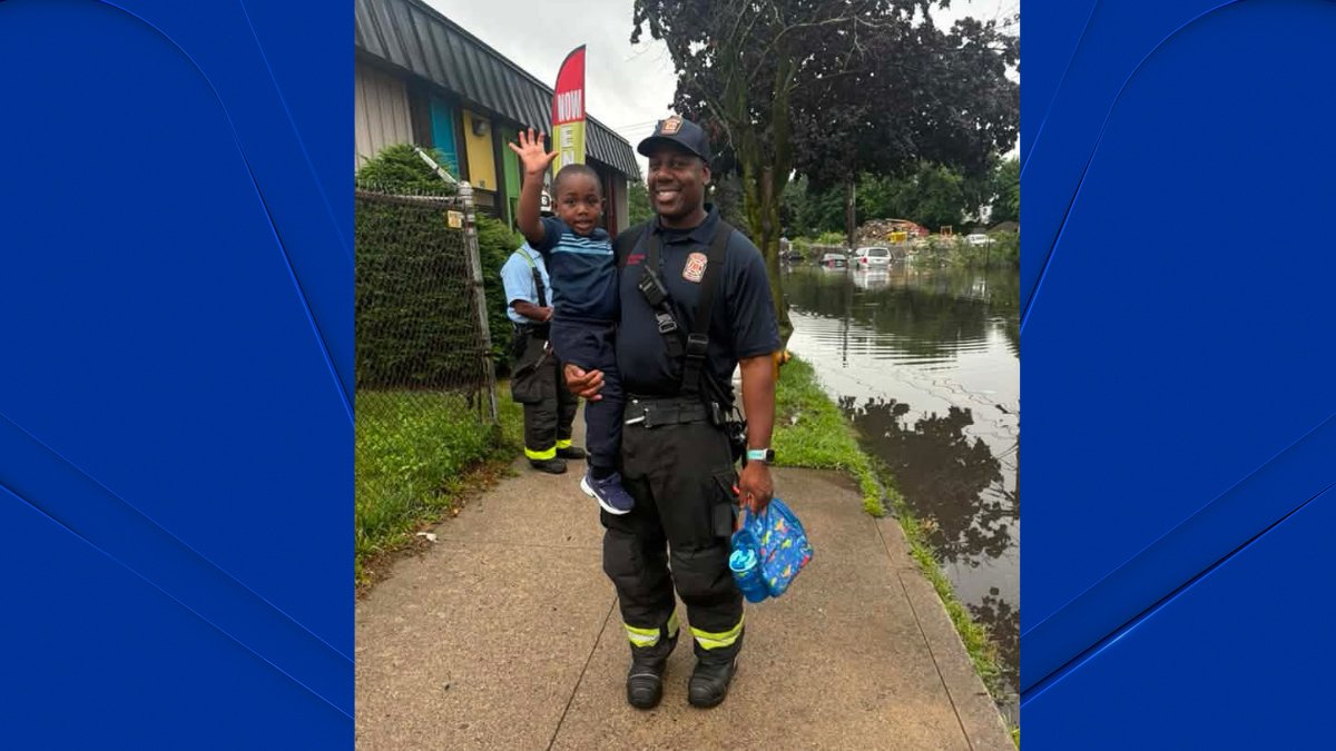 Bridgeport firefighters carry 39 children at daycare to safety during flooding