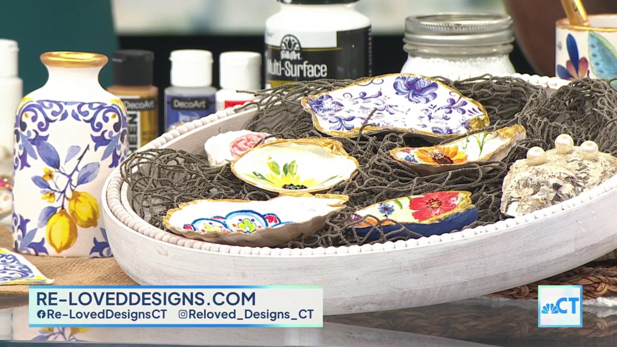 CT LIVE: Decoupage Shells with Re-Loved Designs