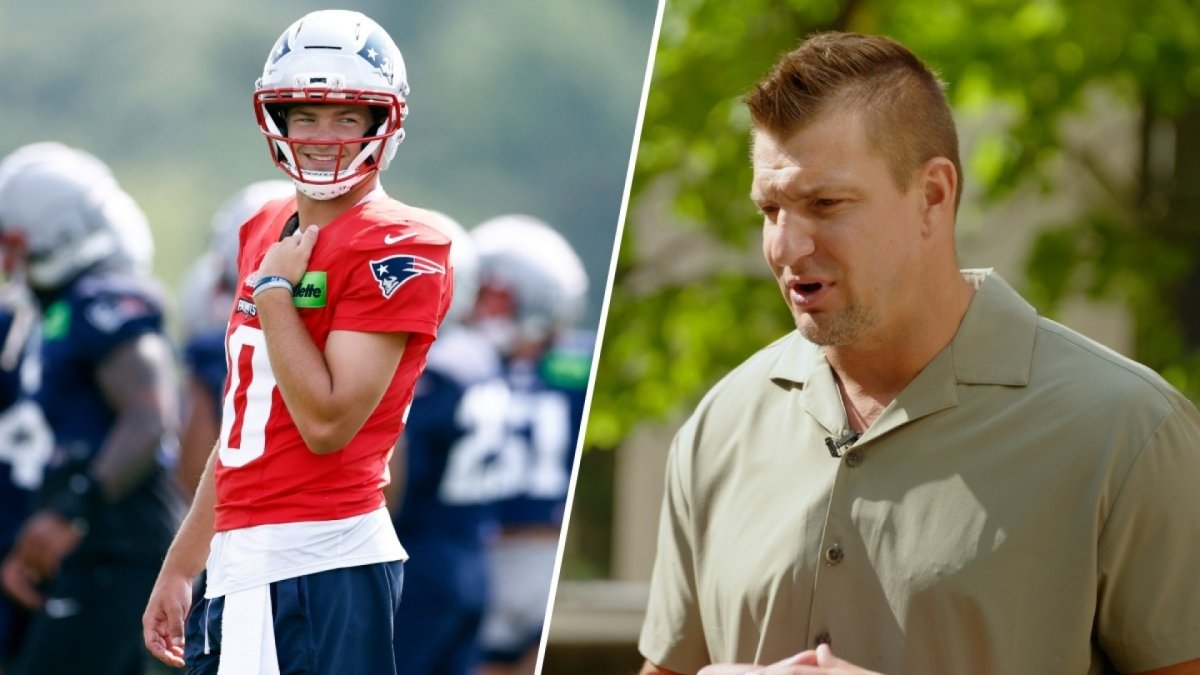 Gronkowski Sees Brady-like Traits in Patriots' Drake Maye