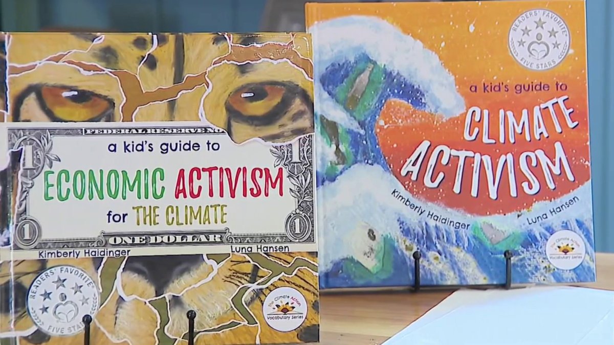 Connecticut family uses children's book to teach kids about climate-friendly spending