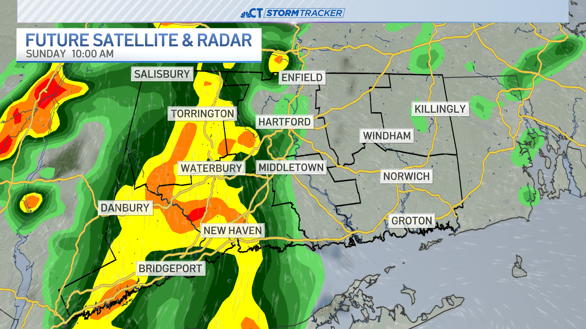 Connecticut Faces Scattered Showers and Storms Through Sunday, Clear Skies Expected Monday