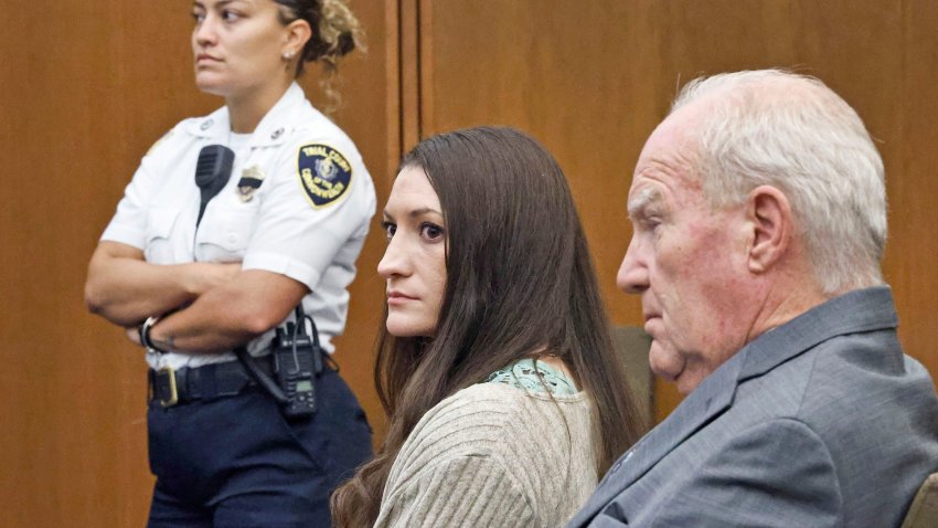 Lindsay Clancy looks at jurors as Judge Sullivan askes them to start deliberations for a sixth day.
The Lindsay Clancy jury resumes deliberations for  a sixth day on Thursday, September 3, 2026
Pool Photo by Greg Derr/The Patriot Ledger