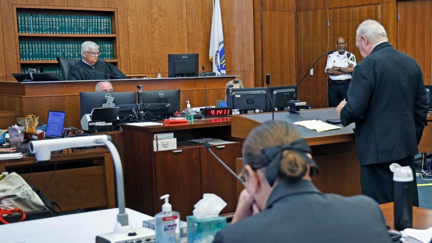 Lindsay Clancy’s defense attorney, Kevin Reddington, and Judge William Sullivan have a heated exchange in court on Friday, Sept. 4, 2026.