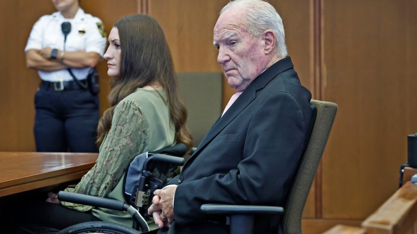 Lindsay Clancy and attorney Kevin Reddington look at jurors as Judge William Sullivan instructs them to continue deliberations in Clancy’s murder trial on Sept. 4, 2026.