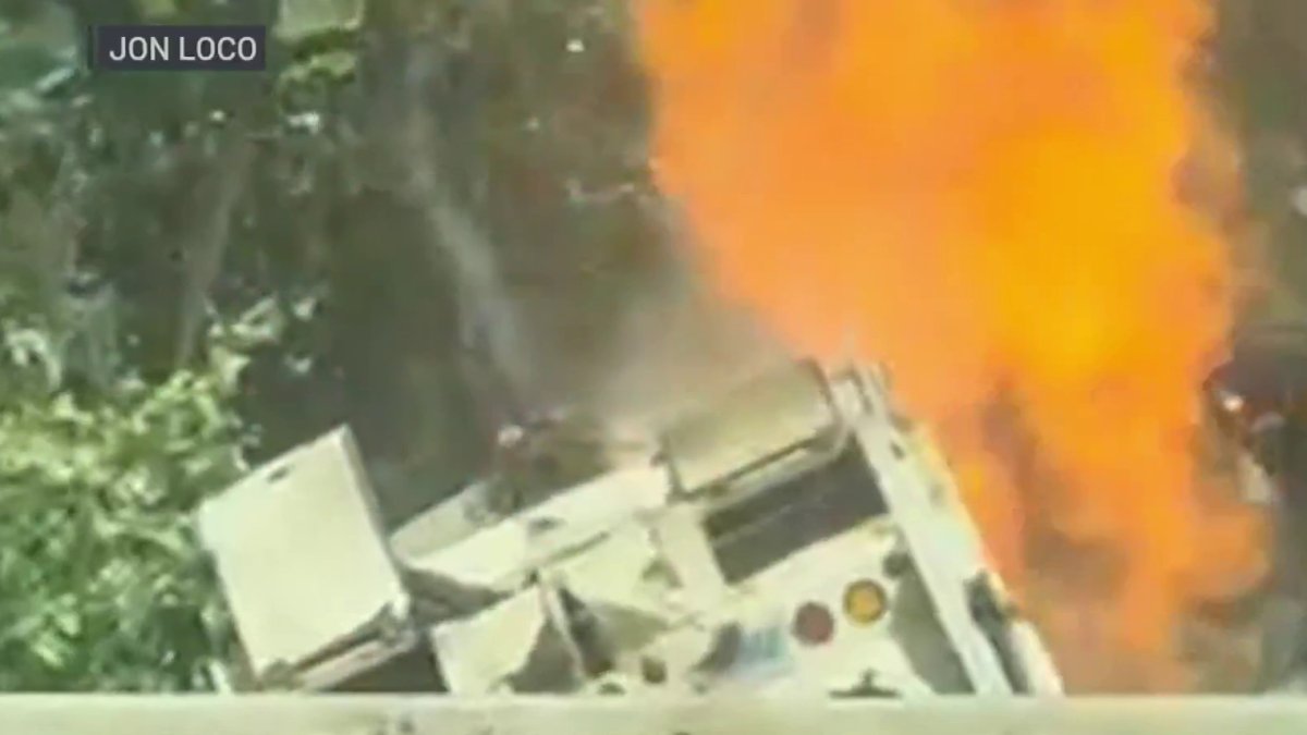 2 people seriously injured after garbage truck crashes into river in Bristol