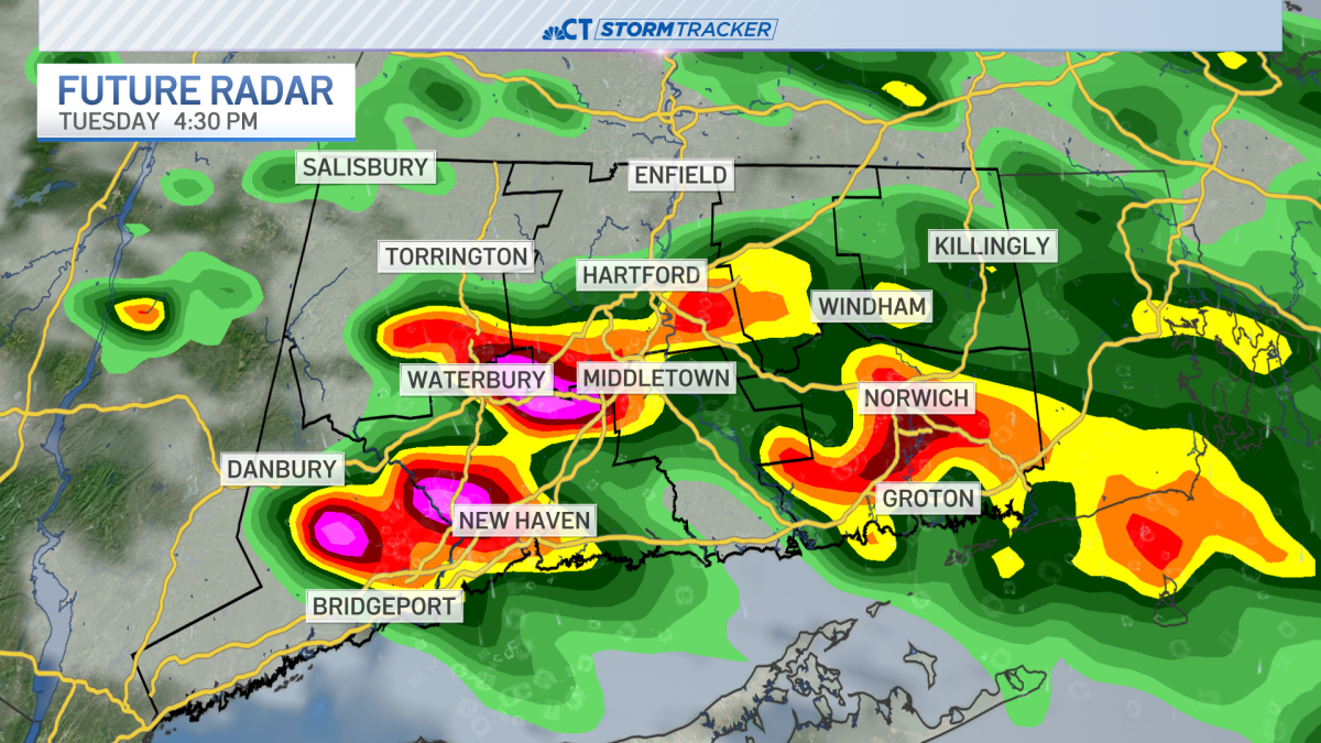 Periods of rain today, strong thunderstorms possible