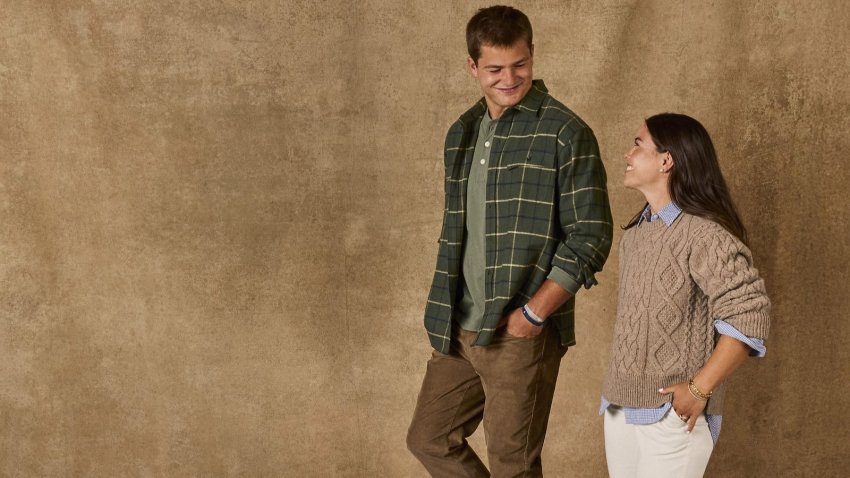 Drake and Ann Michael Maye in an L.L. Bean ad.