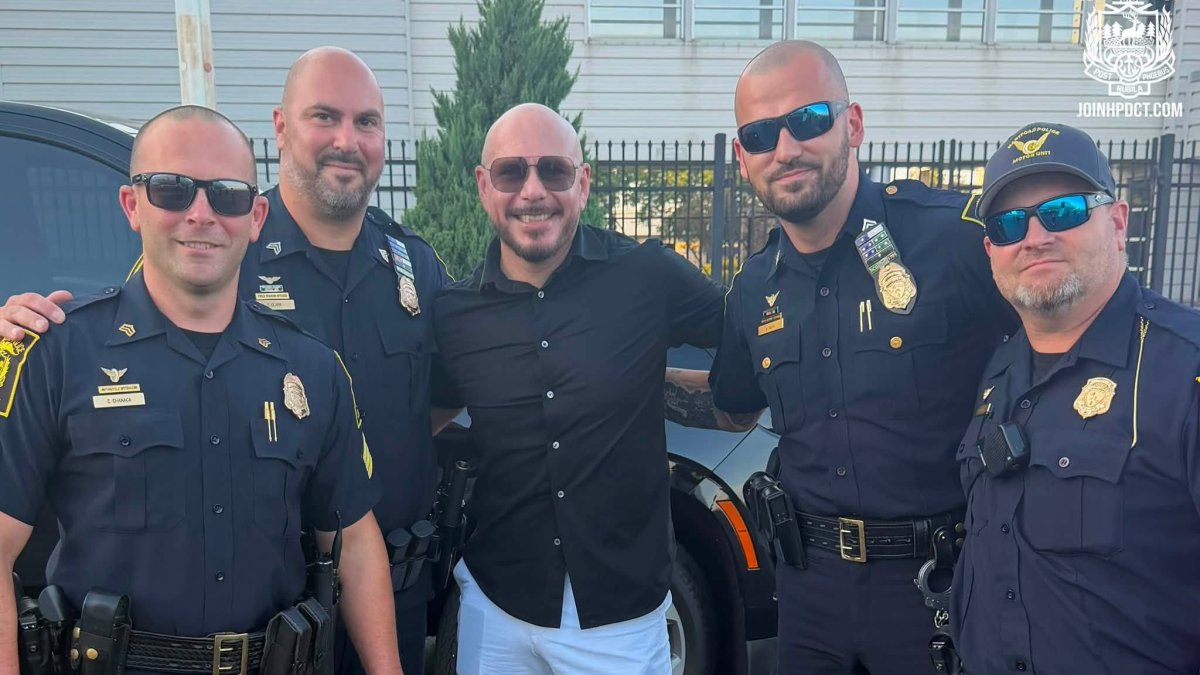 International superstar Pitbull gets special police escort for Hartford concert