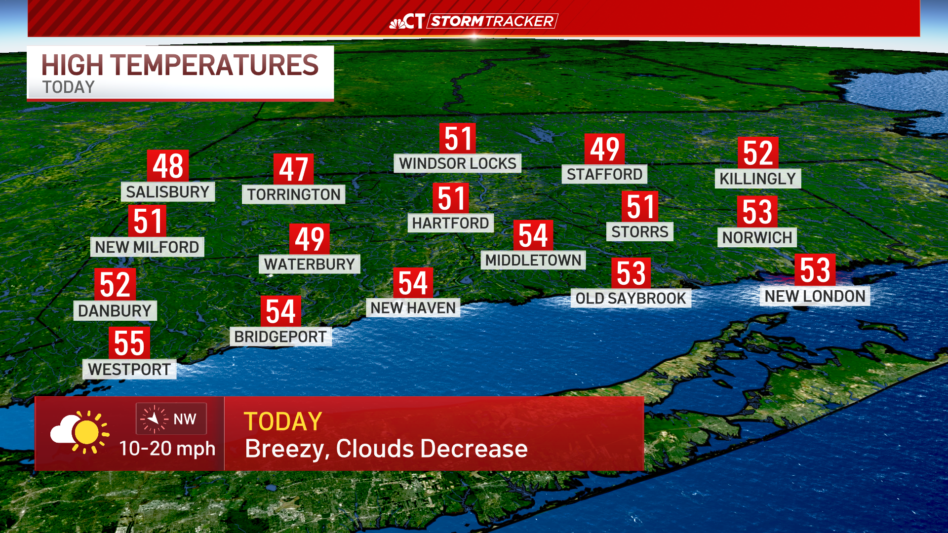 Breezy and cooler for Saturday, freeze warning in effect tonight – NBC ...