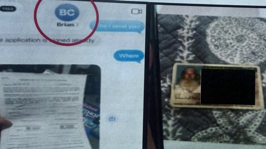 Images of a fake building permit and the driver’s license of the deceased homeowner that investigators say were used to fix up the property.