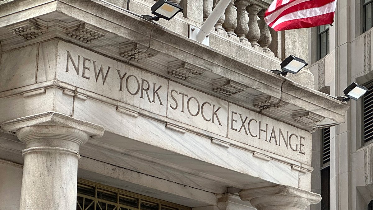 An entrance to the New York Stock Exchange, where market gains lifted the retirement accounts of older American families