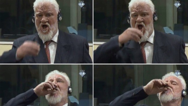 War crimes convict Praljak took cyanide, Dutch prosecutors say