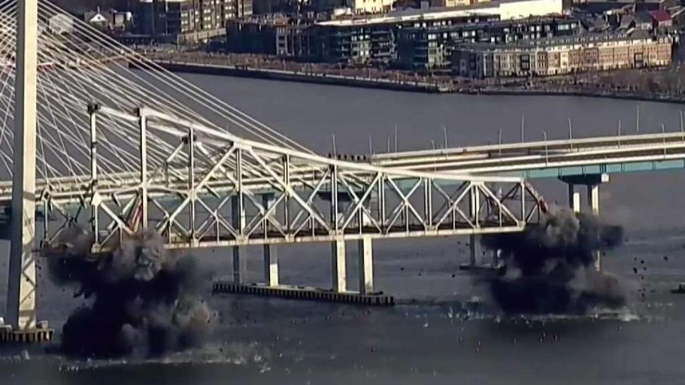Watch NY's Tappan Zee Bridge Demolished With Explosives NBC Connecticut
