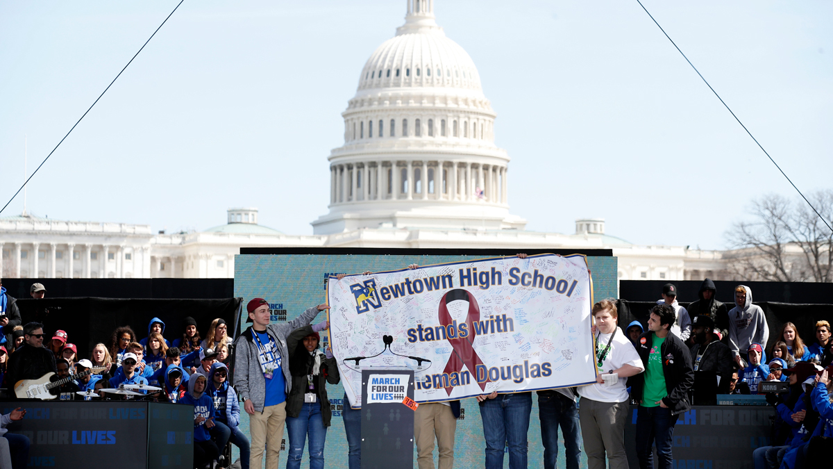 Newtown Students, Parents March for Change in Washington, DC