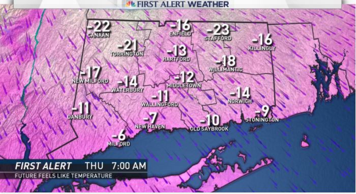 First Alert Issued for Wind Chills on Thursday