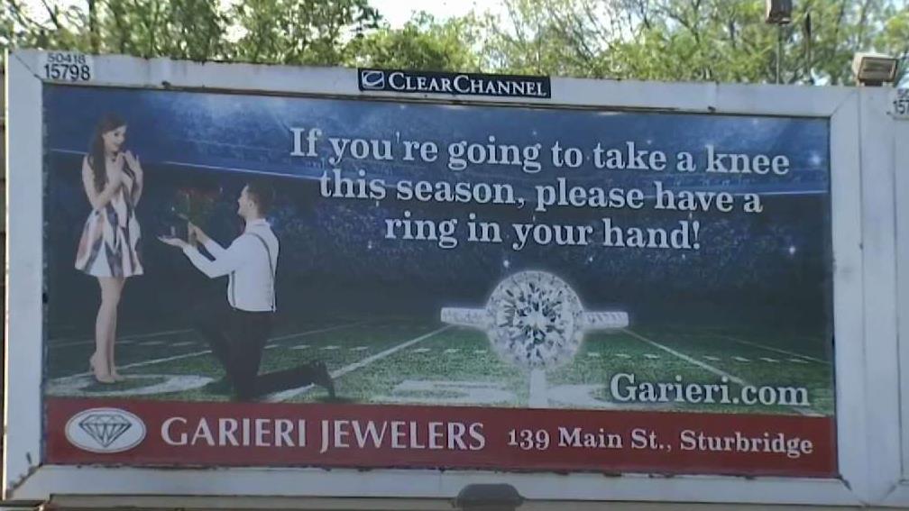 Controversial Jewelry Store Billboard References NFL Protests