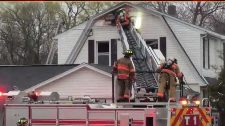 Crews Battle Fire in Wallingford