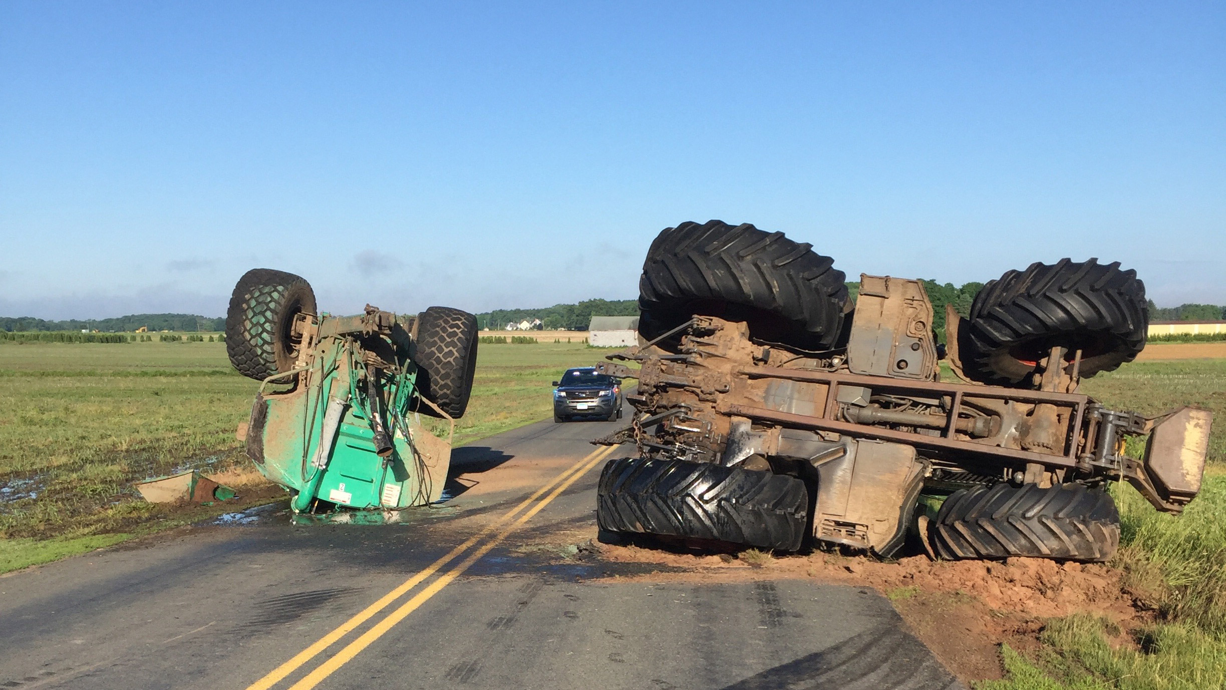 6,000 Gallons of Liquid Manure Fall Off Truck in Ellington: 911