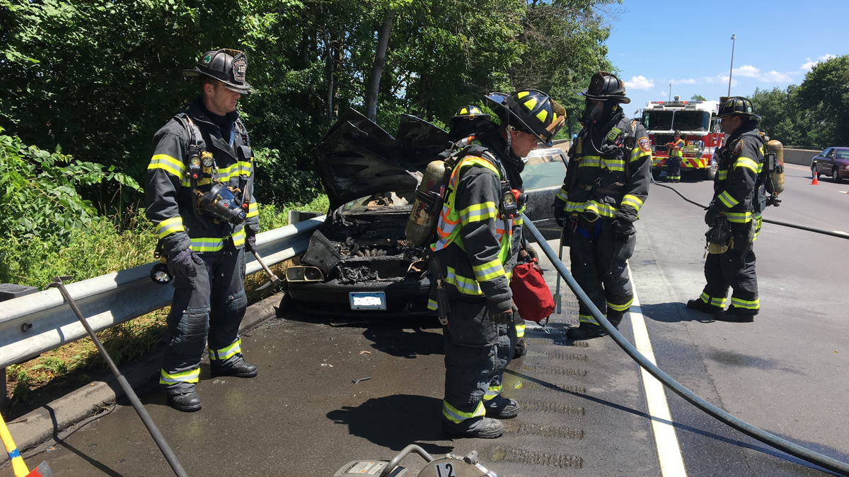 Driver, Police Officer Pull I-95 Crash Victim to Safety