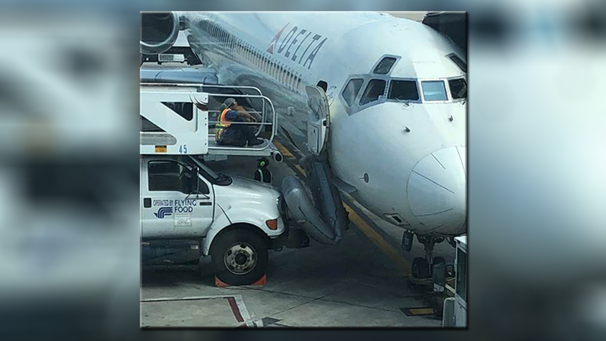 Oops! Plane Emergency Slide Accidentally Deployed at Bradley