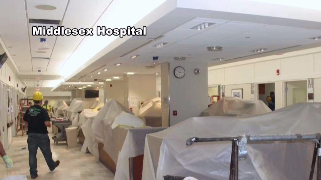 First Look at Middlesex Hospital ER After Car Rams Entrance
