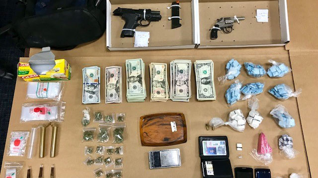 Guns, Drugs, Money Found in Car During Motor Vehicle Stop in Hartford