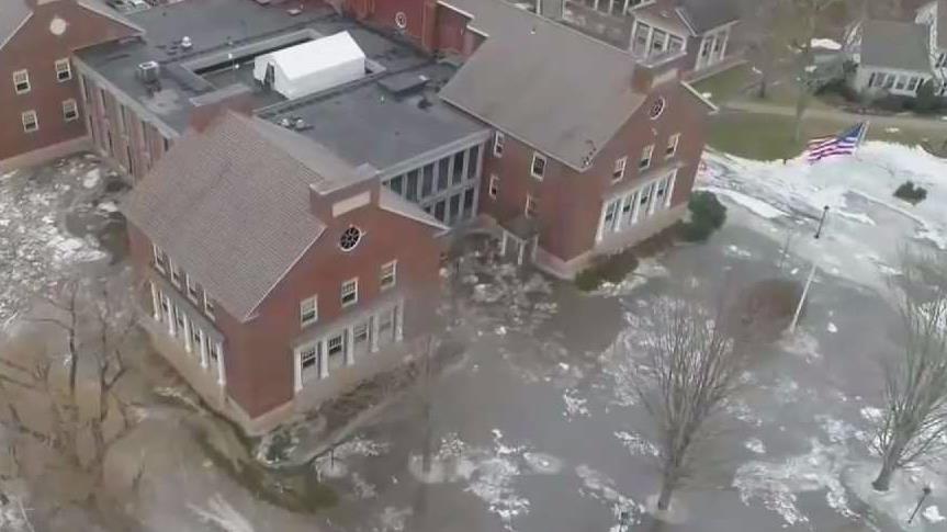 Classes at Kent School Resume Thursday After Ice Jam Flooding