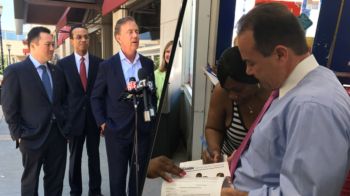 Ganim Attacks Lamont As He Petitions On To Ballot