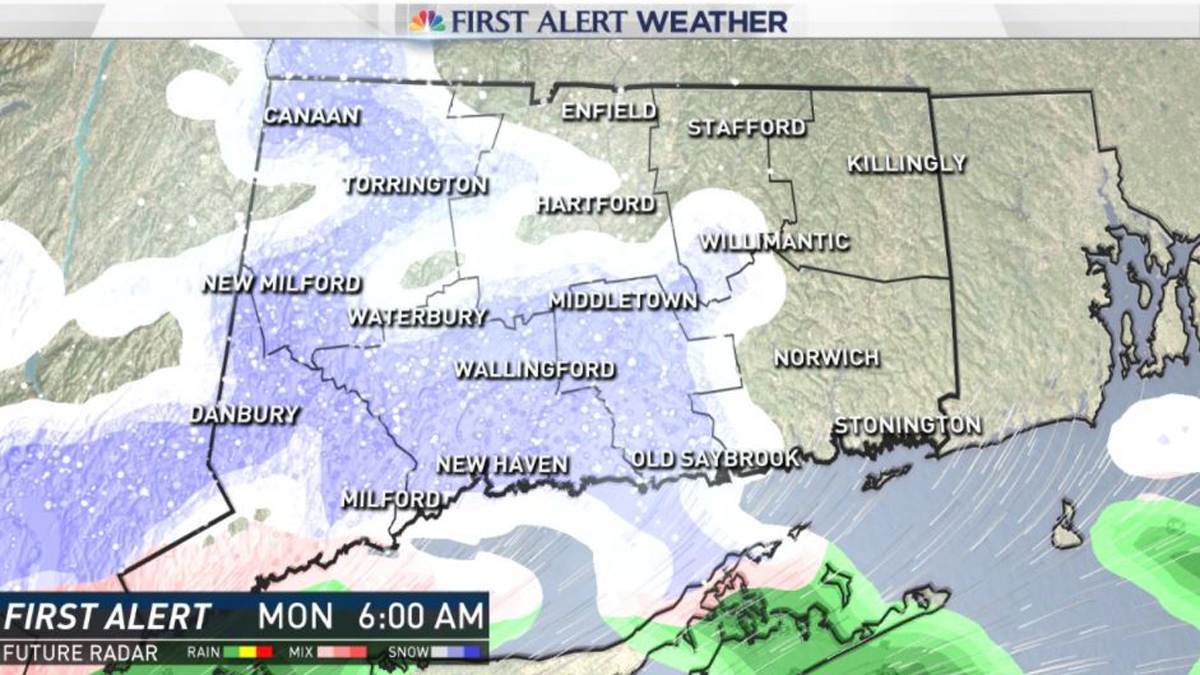 Wintry Mix May Cause Slick Spots During Monday's AM Commute