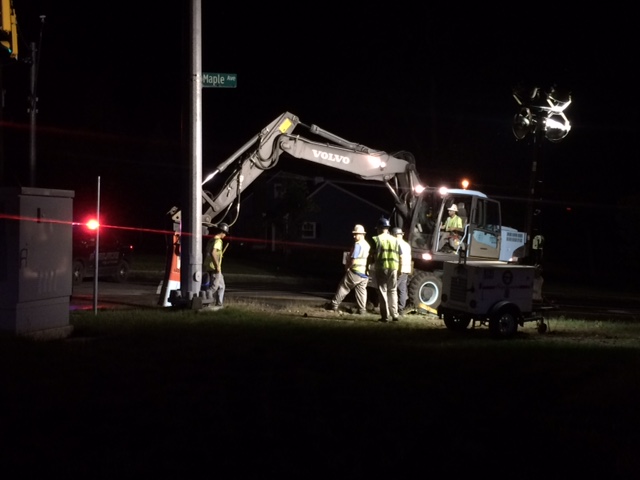 Road Closed for the Day After Water Main Break in Bristol