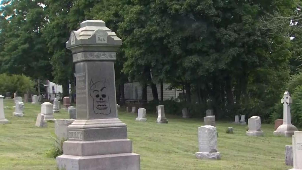 Meriden Cemetery Vandalized