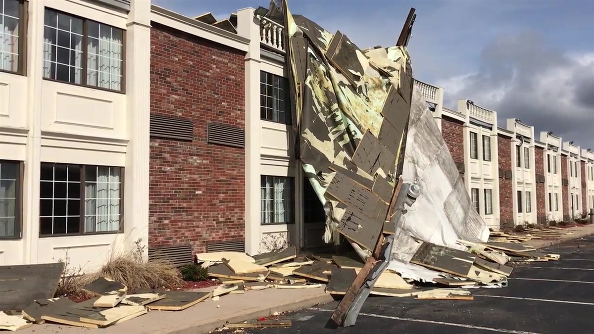 Strong Winds Damage Mystic River Inn