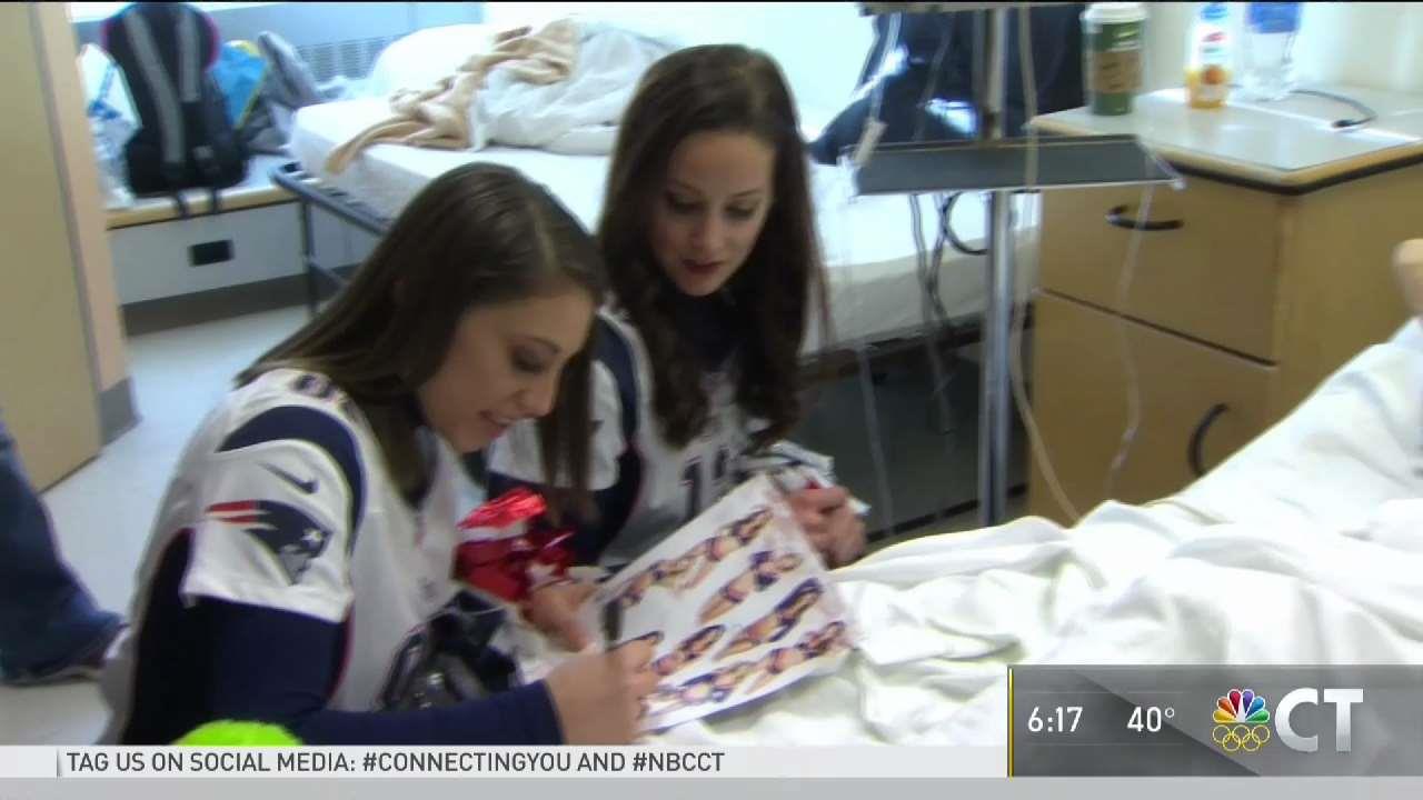 Patriot's Cheerleaders Bring Holiday Cheer to CCMC Patients