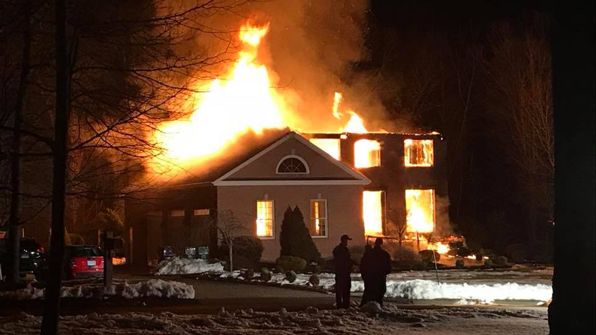 Fire Destroys South Windsor Home