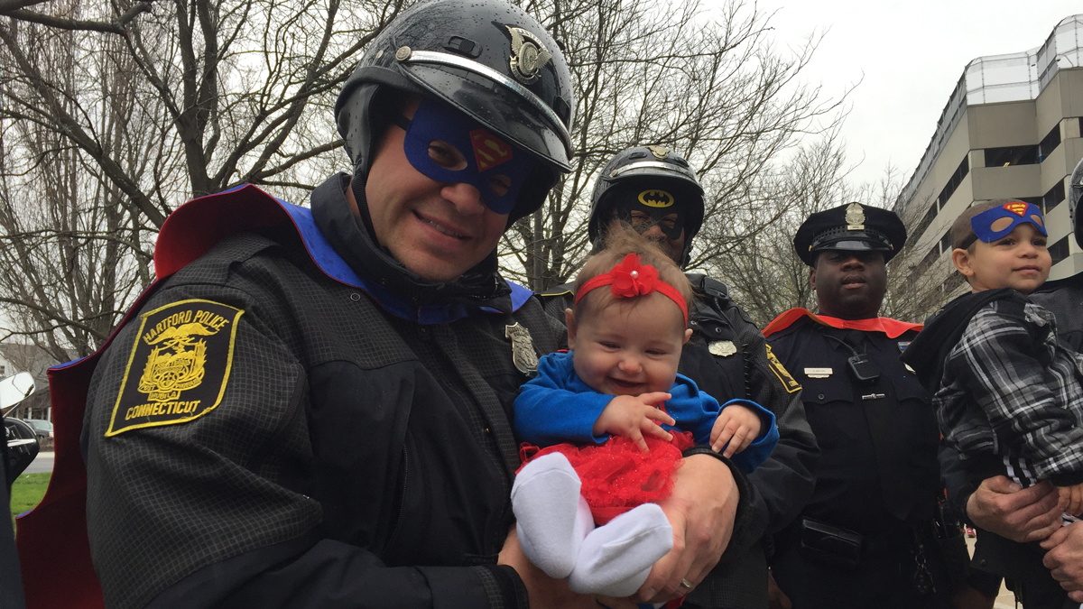 Superheroes Visit Connecticut Children's Medical Center