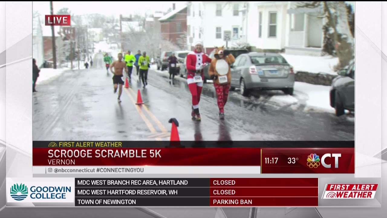 Scrooge Scramble 5K Takes Place In Vernon Despite Snow